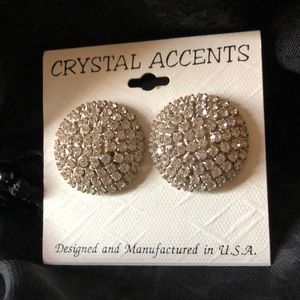 Costume rhinestone earrings